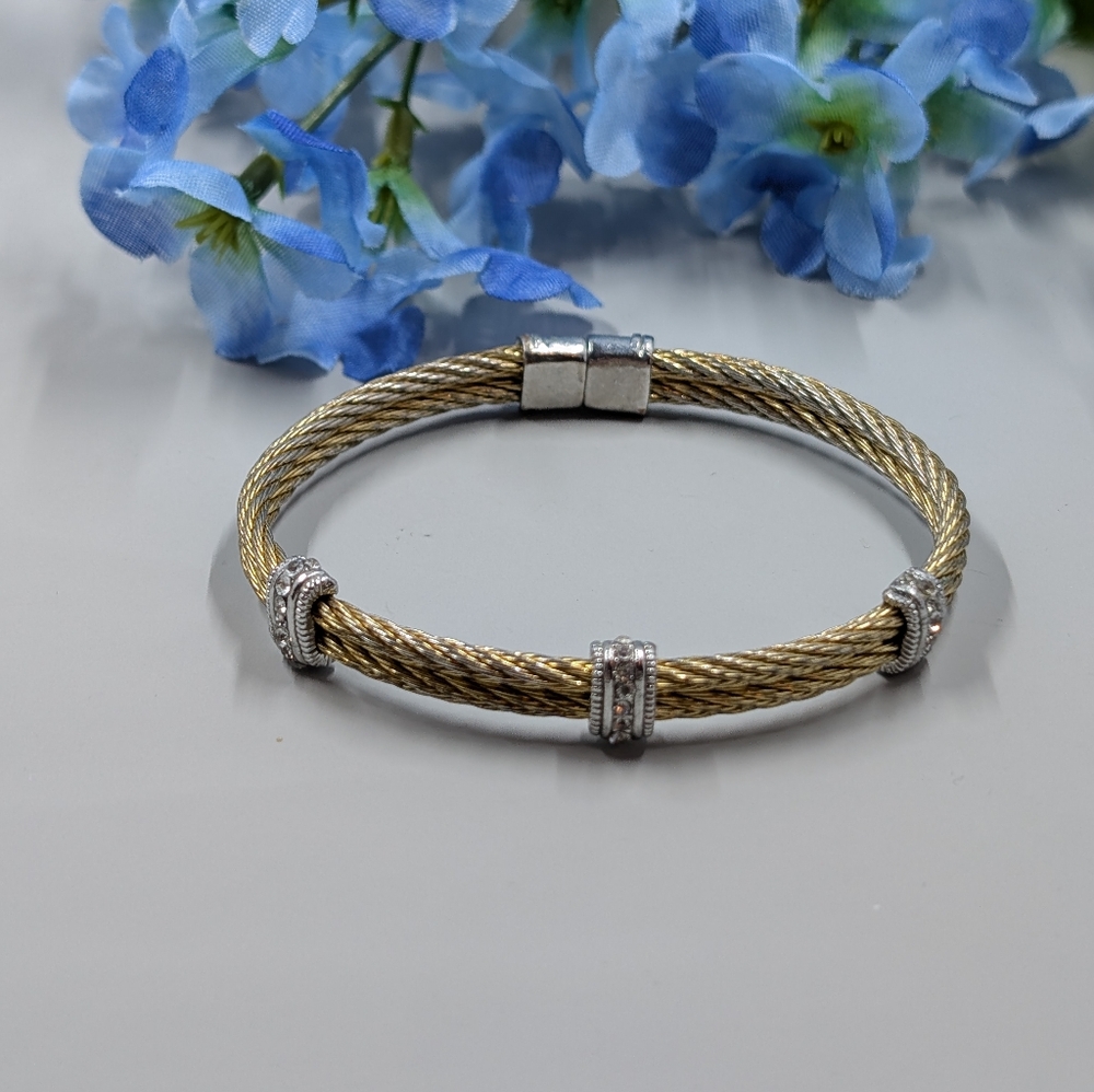 Elegant Gold and Silver Women's Bracelet